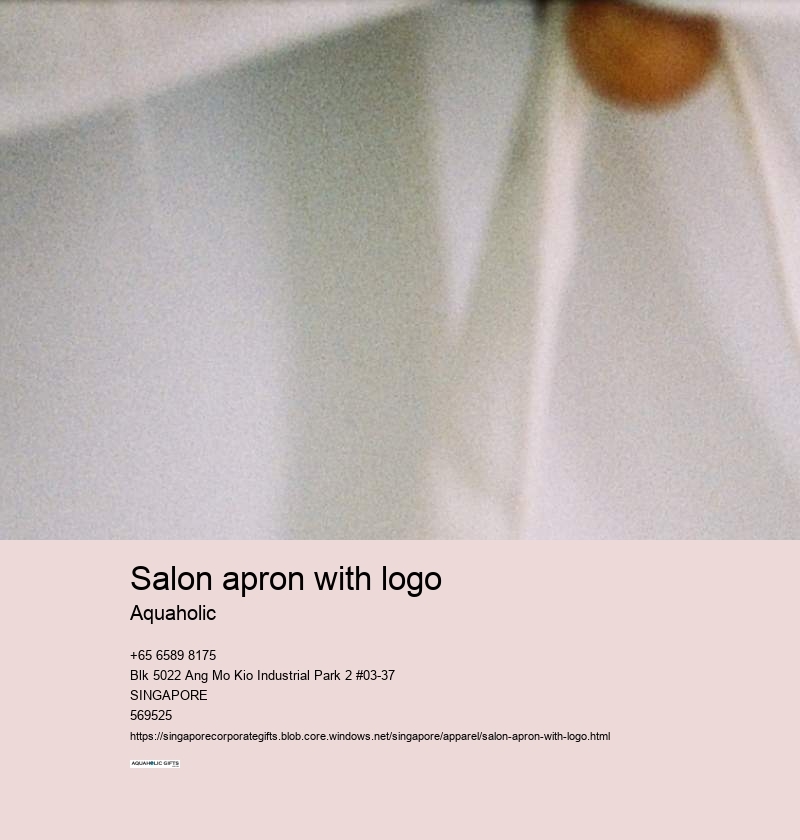salon apron with logo