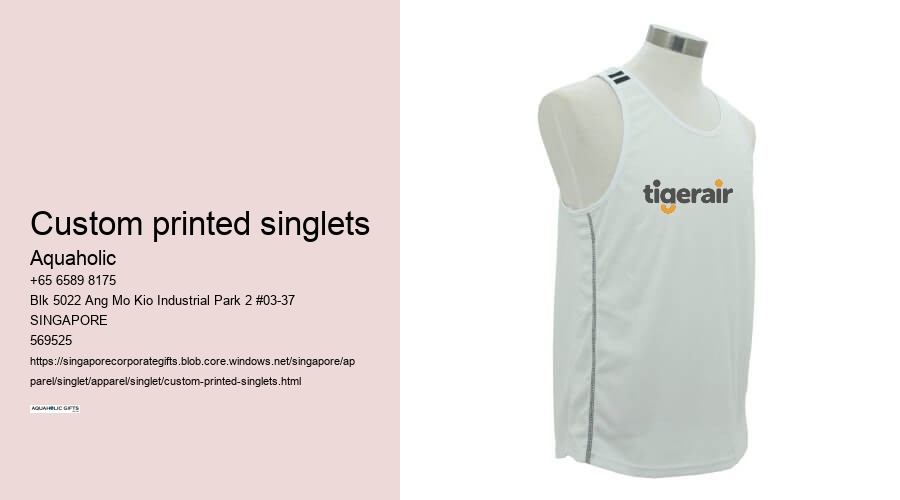 custom printed singlets