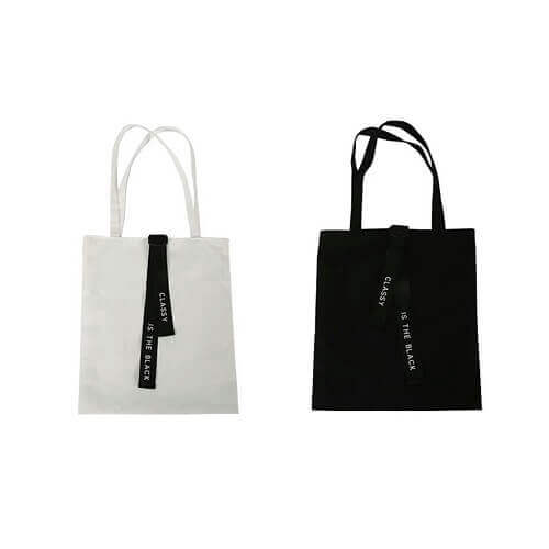 black canvas bag