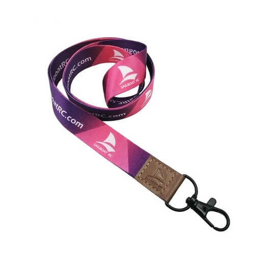 custom leather lanyard