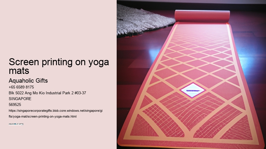 screen printing on yoga mats