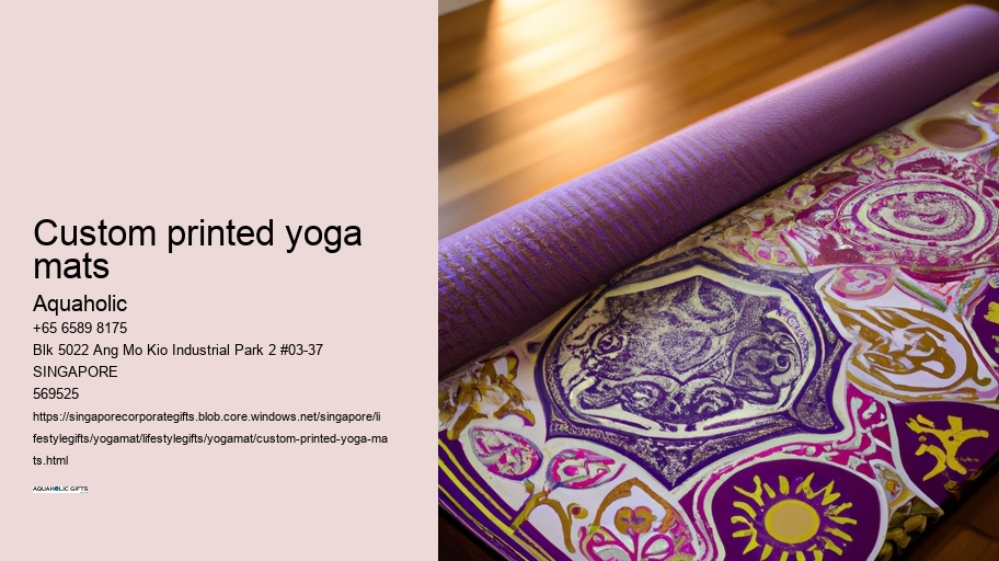 custom printed yoga mats